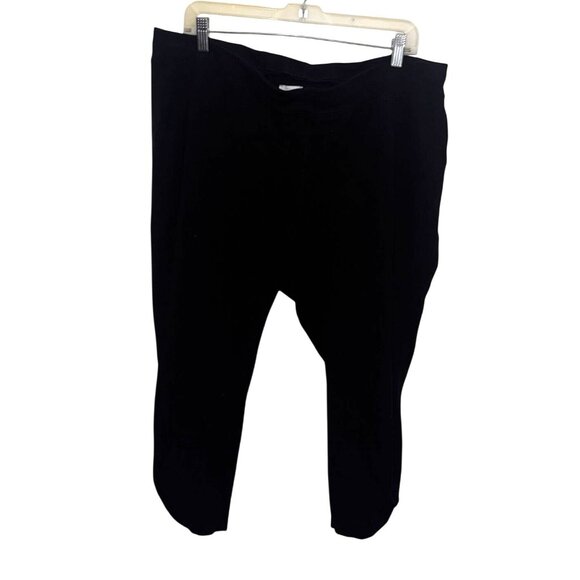 Sunday Pants - Sunday Womens Black XL Cotton/Spandex Loose Fit Cropped Pants